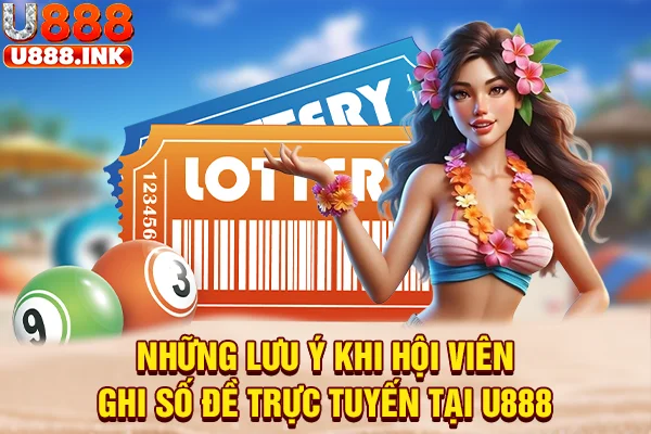 Những lưu ý khi hội viên ghi số đề trực tuyến tại U888